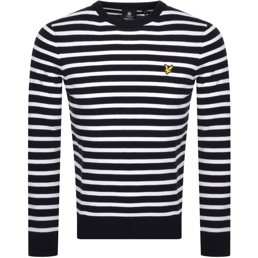Alternative Image for ProductLyle And Scott Breton Stripe Sweatshirt Navy1